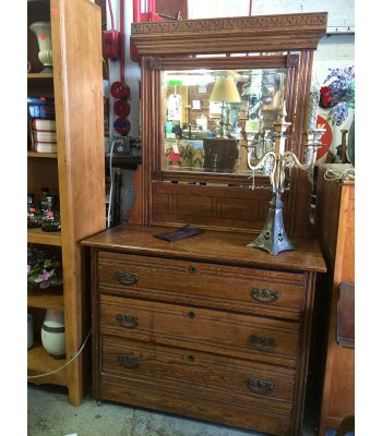 SOLD - Victorian dresser with mirror